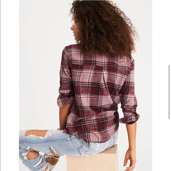 AE | PLAID TOP - Picture 7 of 7